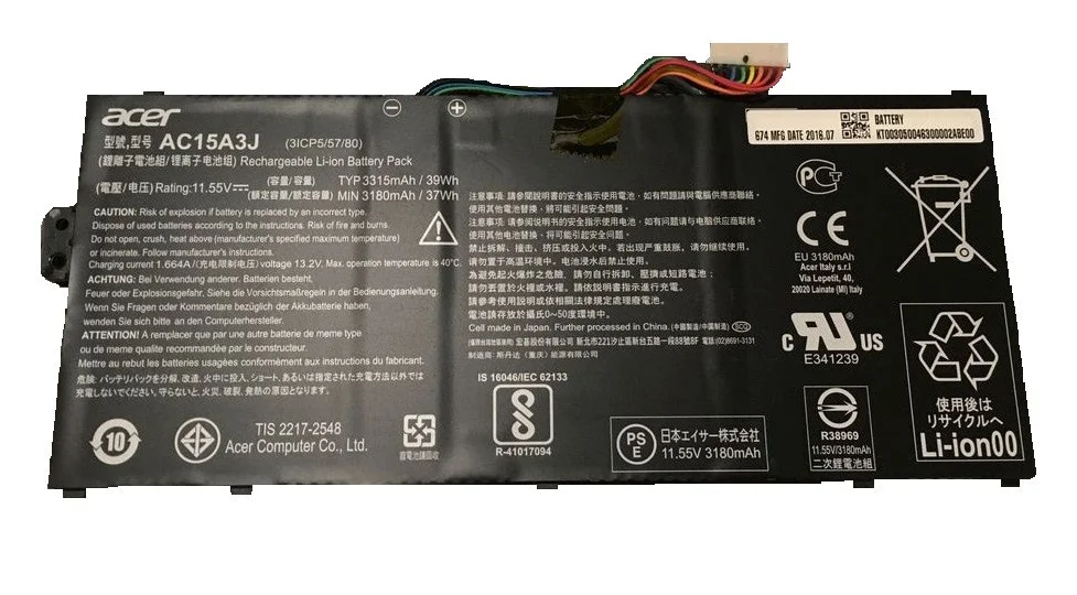 Батарея Acer Chromebook C735, C738, C738T, CB3-131, CB5-132T;  AC15A3J - изображение 2